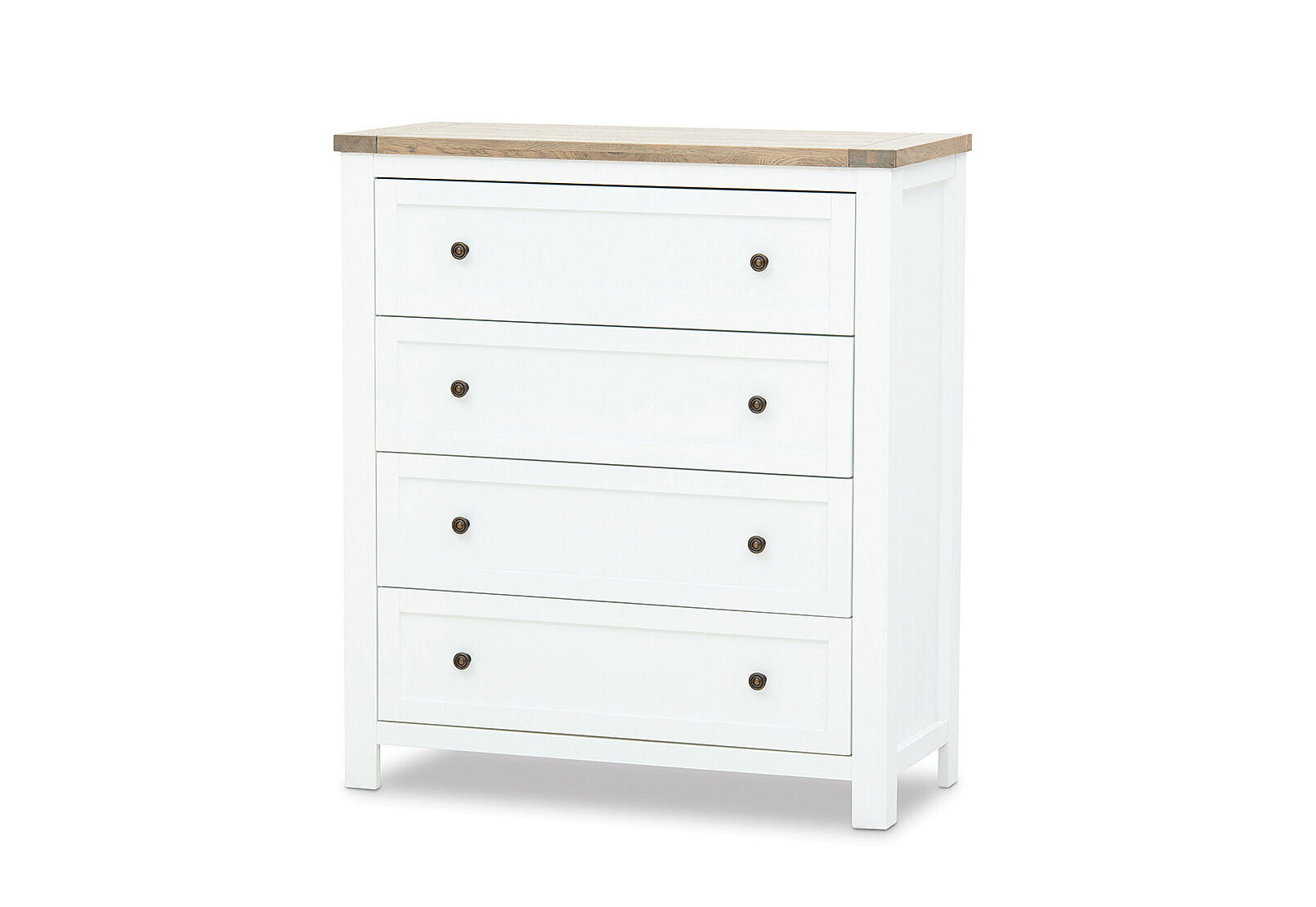 NORMANDY TALL CHEST WHITE/OAK