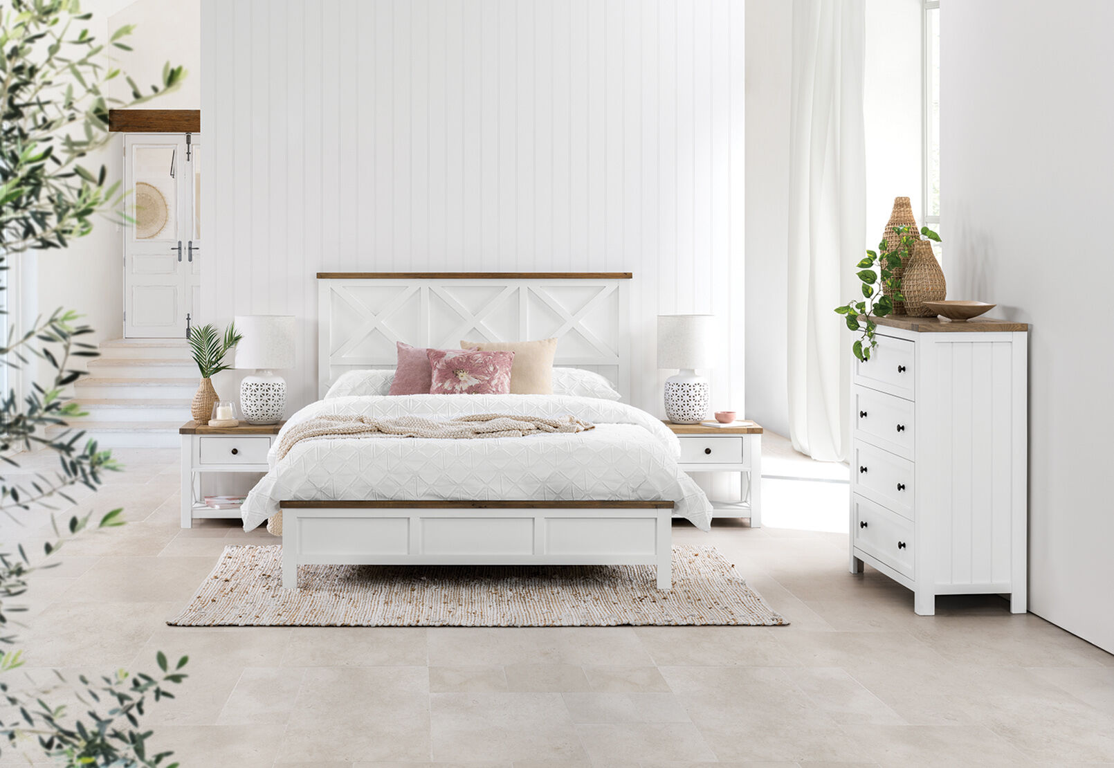NORMANDY 4 PIECE QUEEN BEDROOM SUITE GREY