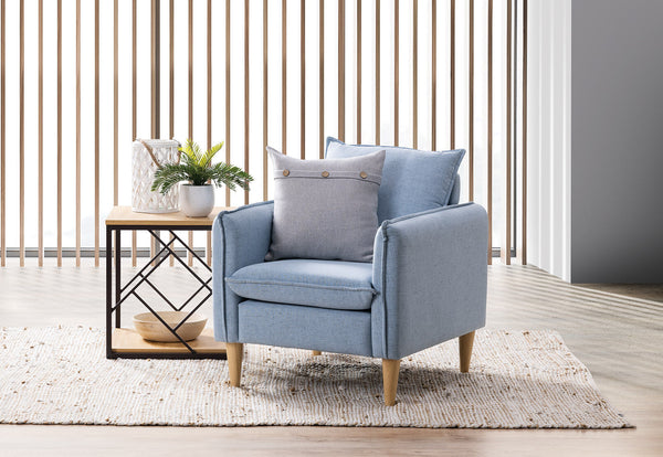 BEATRIX ACCENT CHAIR SKY BLUE