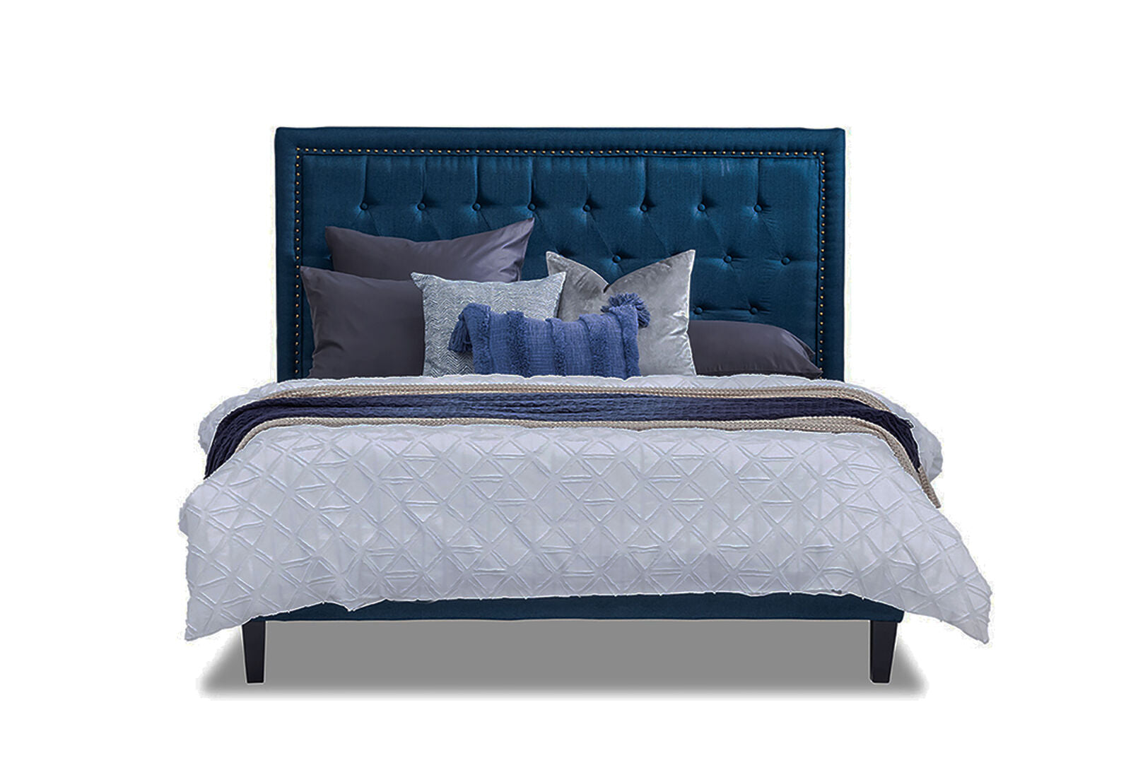 ARNOLD NAVY QUEEN BED NAVY