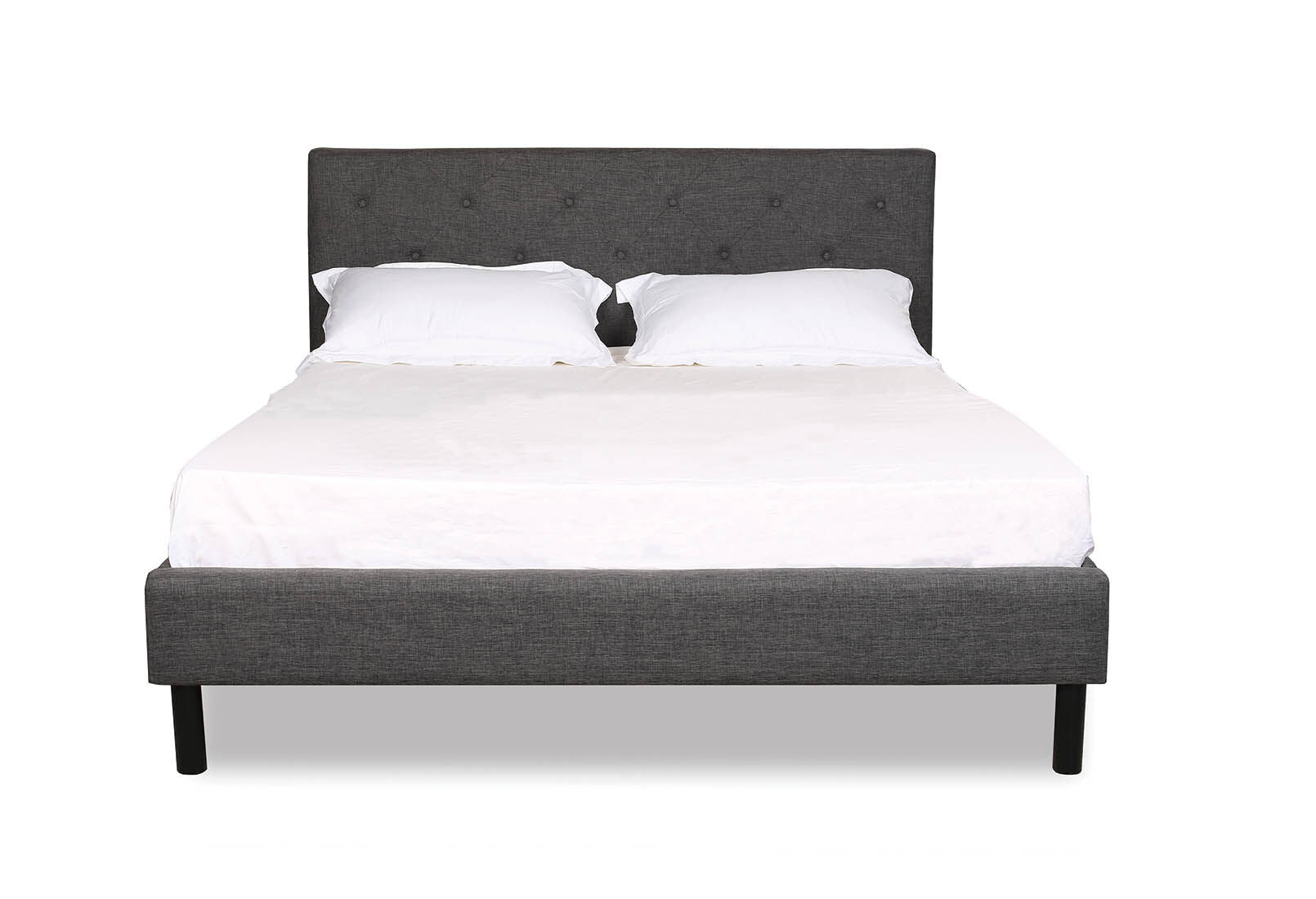 BRIGITTA GREY QUEEN BED GREY