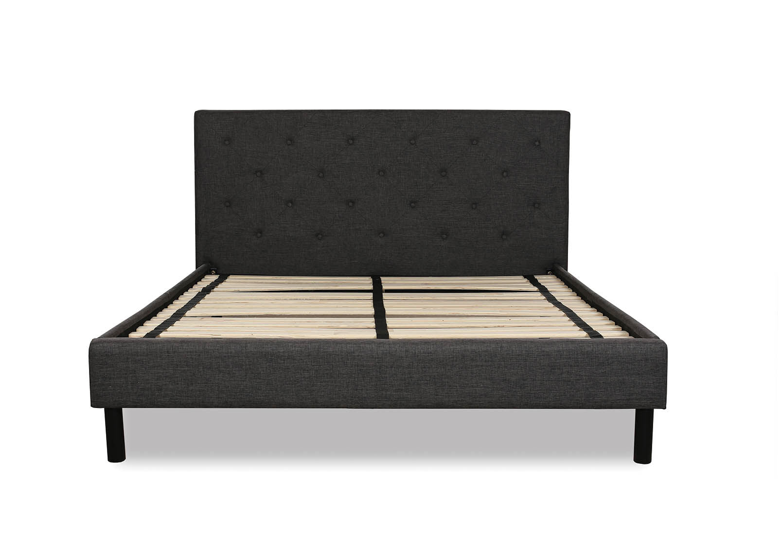 BRIGITTA GREY QUEEN BED GREY