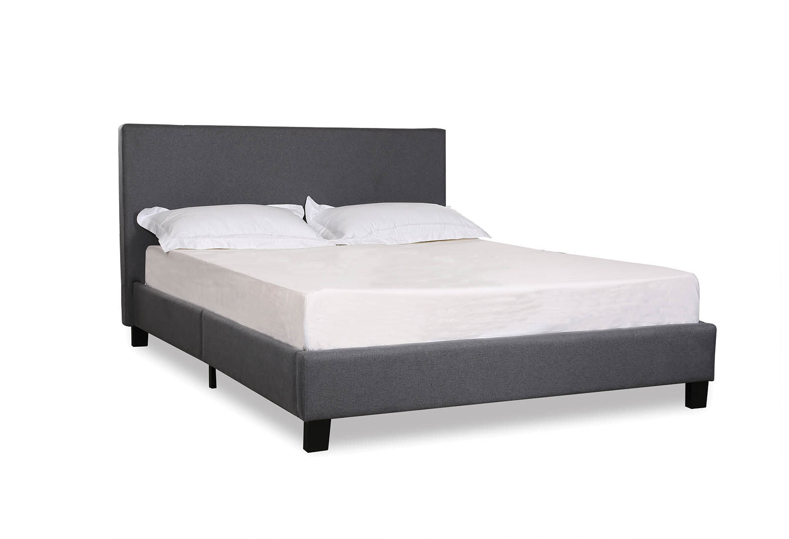 KIRAN GREY QUEEN BED GREY