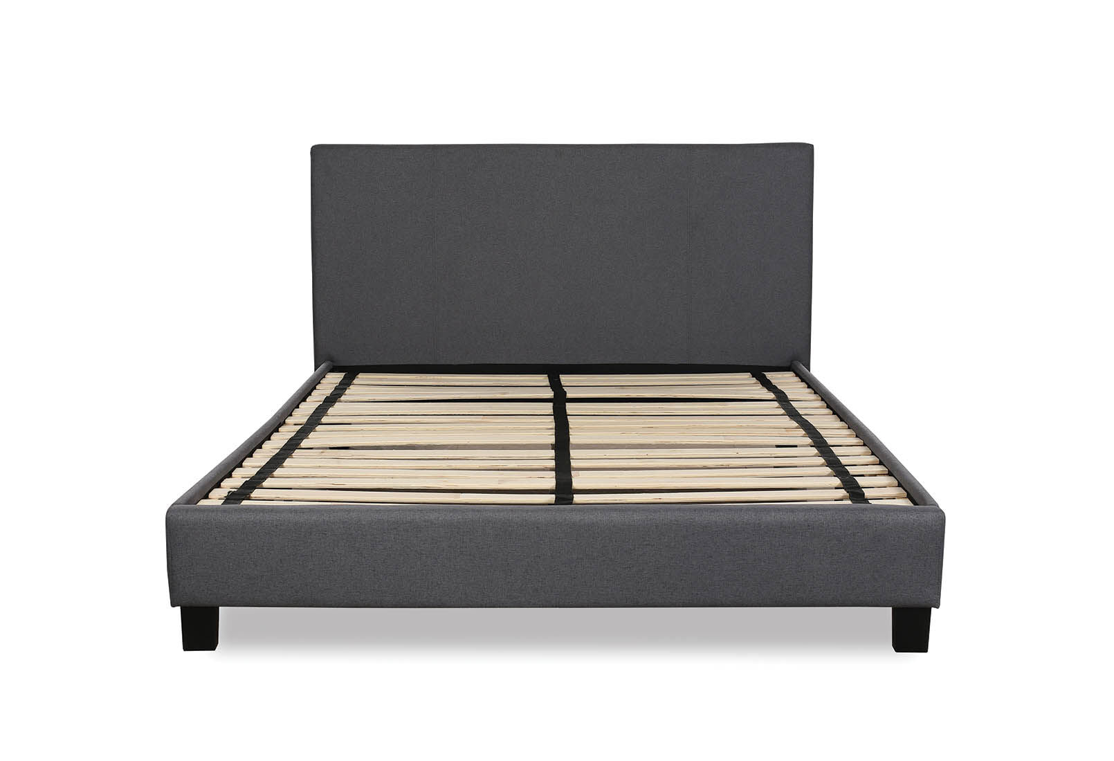 KIRAN GREY QUEEN BED GREY
