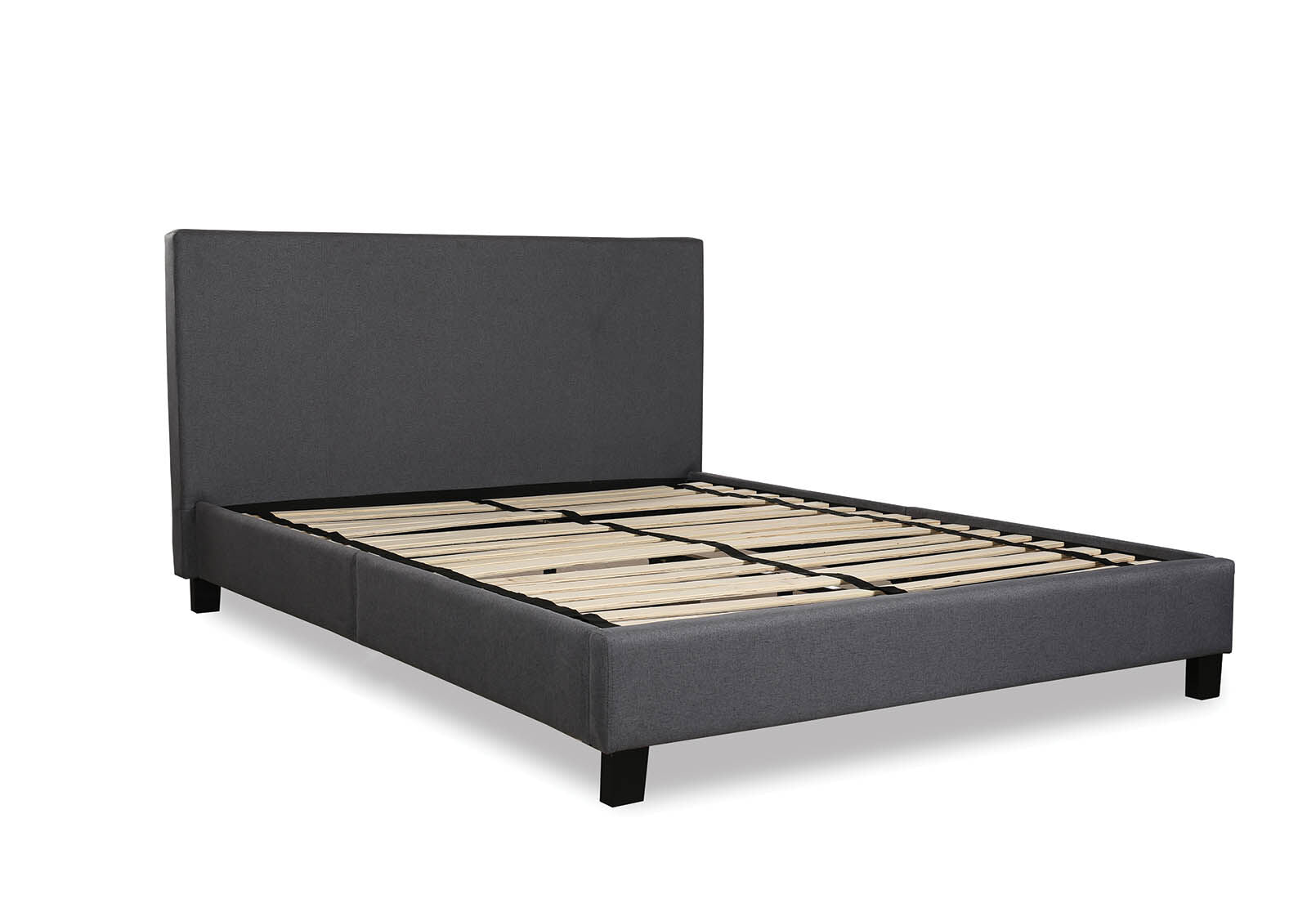 KIRAN GREY QUEEN BED GREY