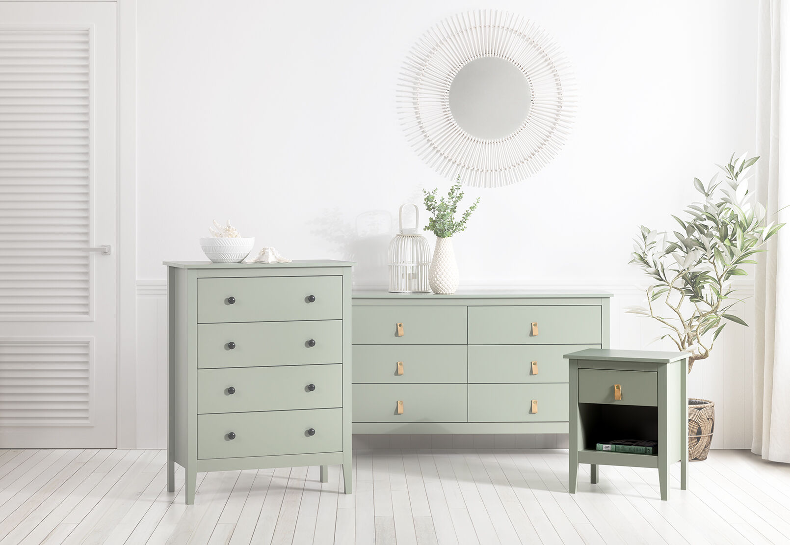 STANFORD OLIVE GREEN BEDSIDE OLIVE GREEN