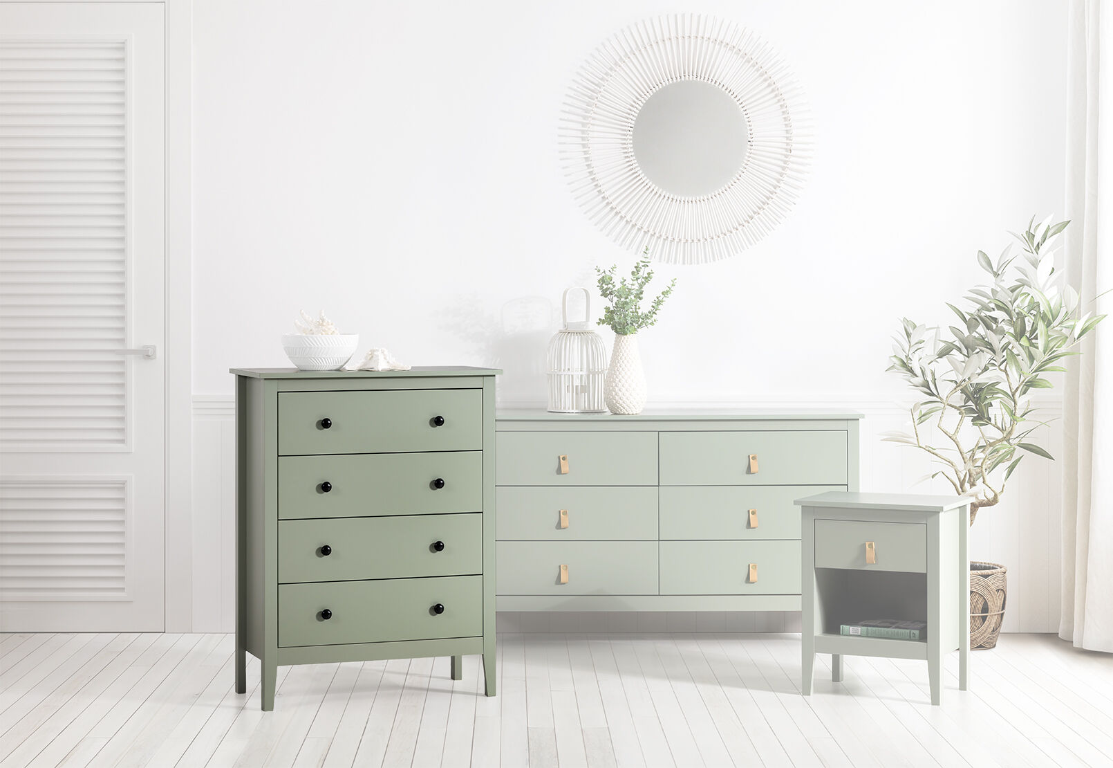 STANFORD OLIVE GREEN TALL CHEST OLIVE GREEN