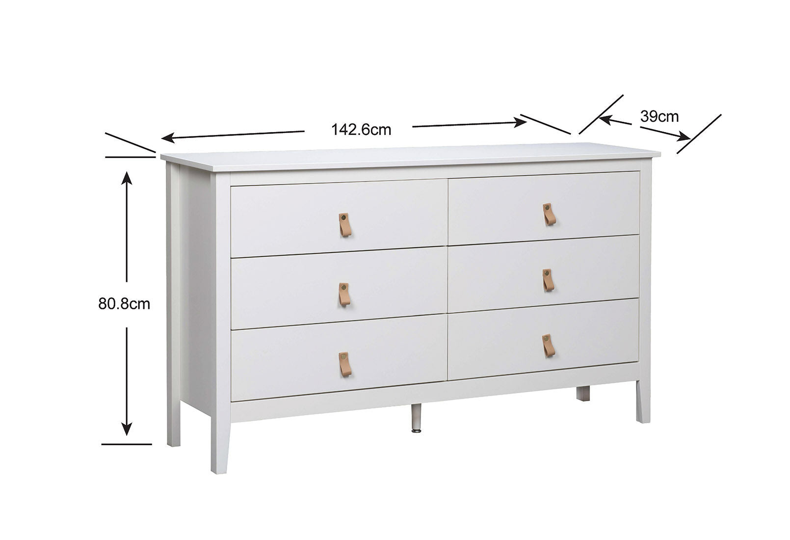 STANFORD WHITE DRESSER WHITE