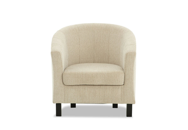 DEL RICO FABRIC ACCENT CHAIR BEIGE