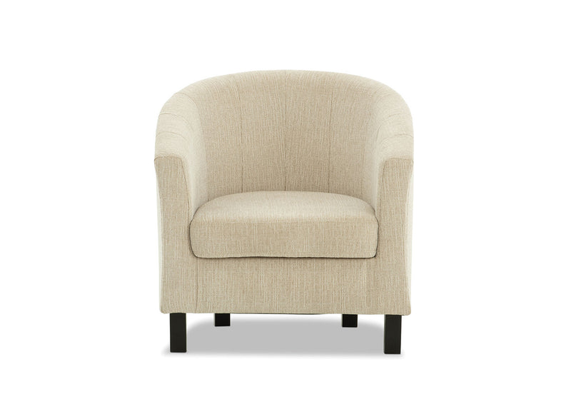 DEL RICO FABRIC ACCENT CHAIR BEIGE
