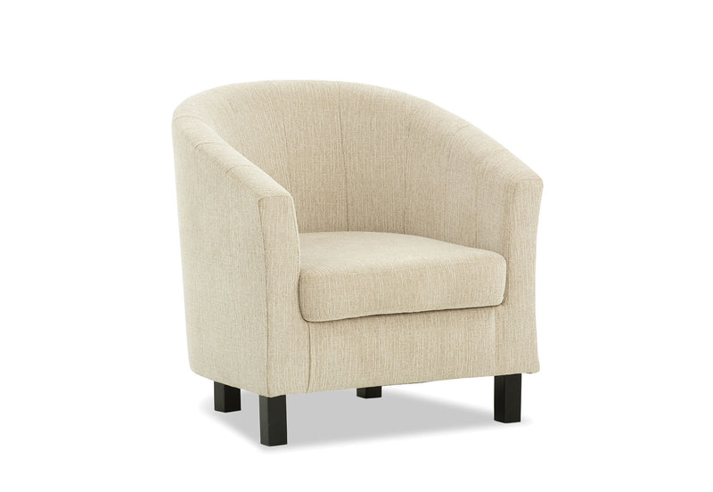 DEL RICO FABRIC ACCENT CHAIR BEIGE