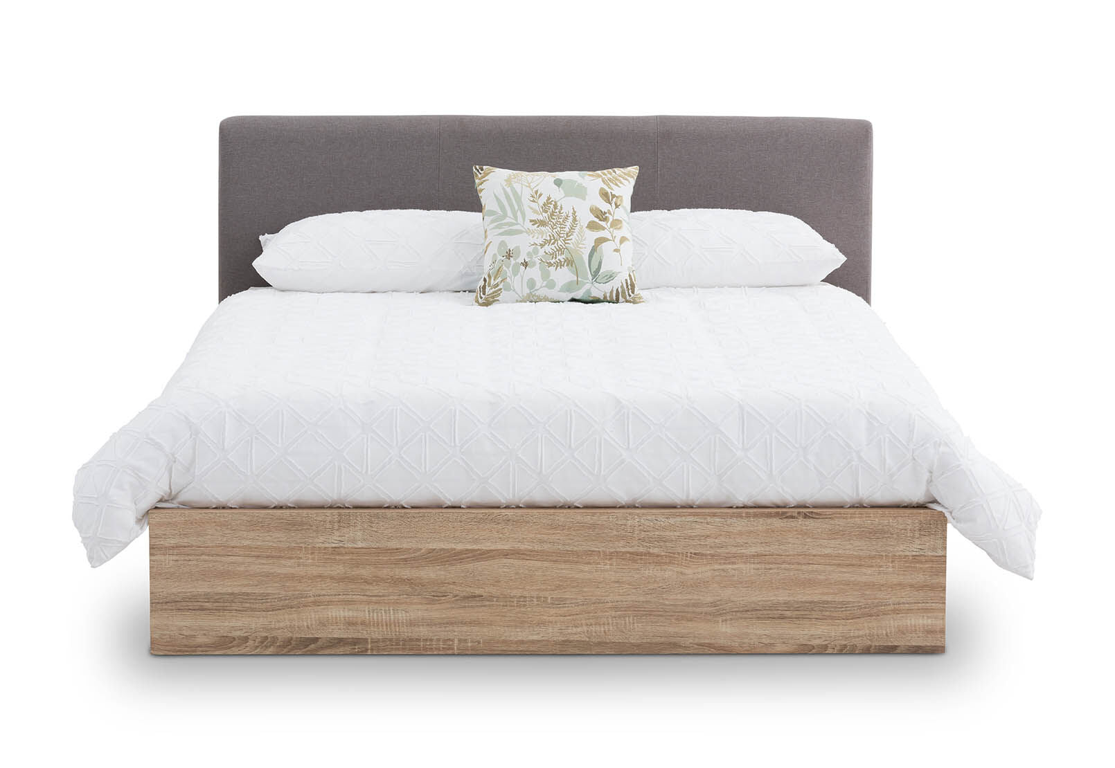 FORFAR QUEEN BED BEECH/GREY