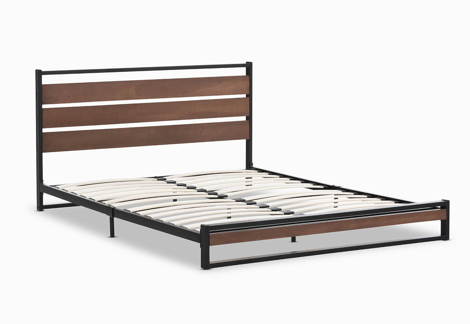 MARCEL KING BED BLACK/TIMBER