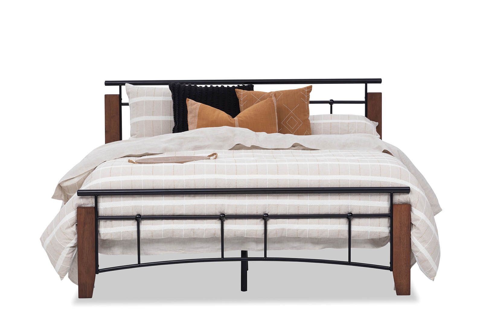 SAN BERNARDO DOUBLE BED BLACK/TIMBER