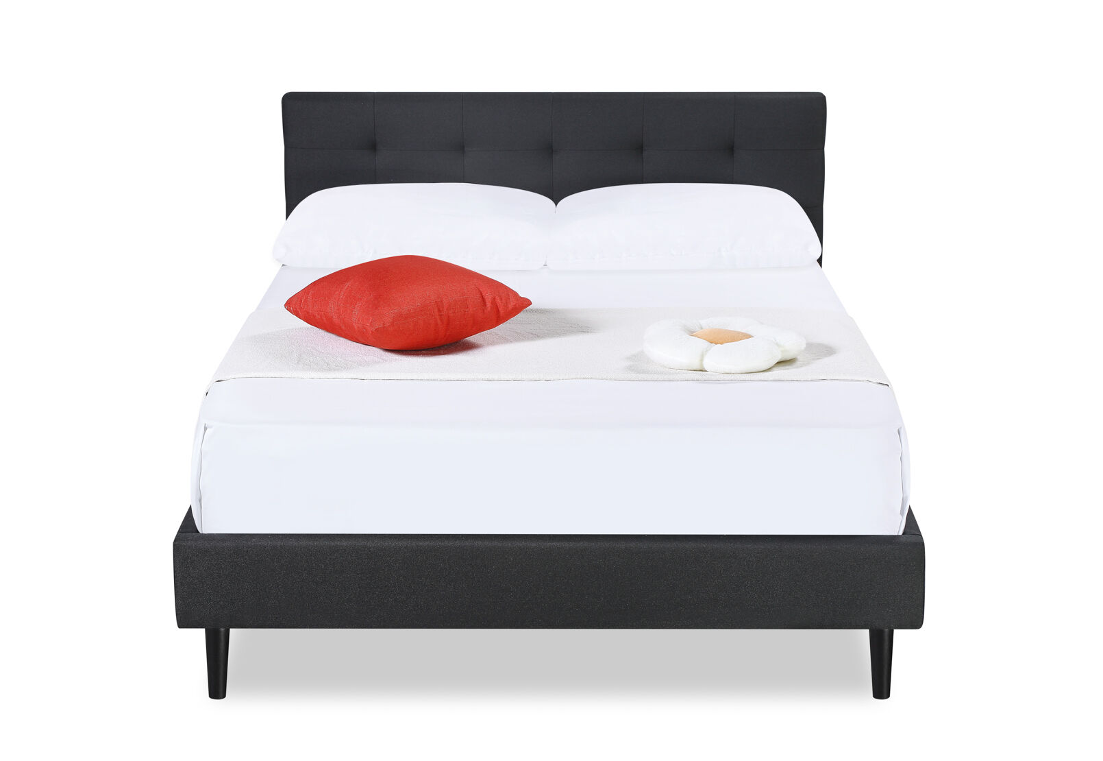 MURTEN CHARCOAL DOUBLE BED CHARCOAL