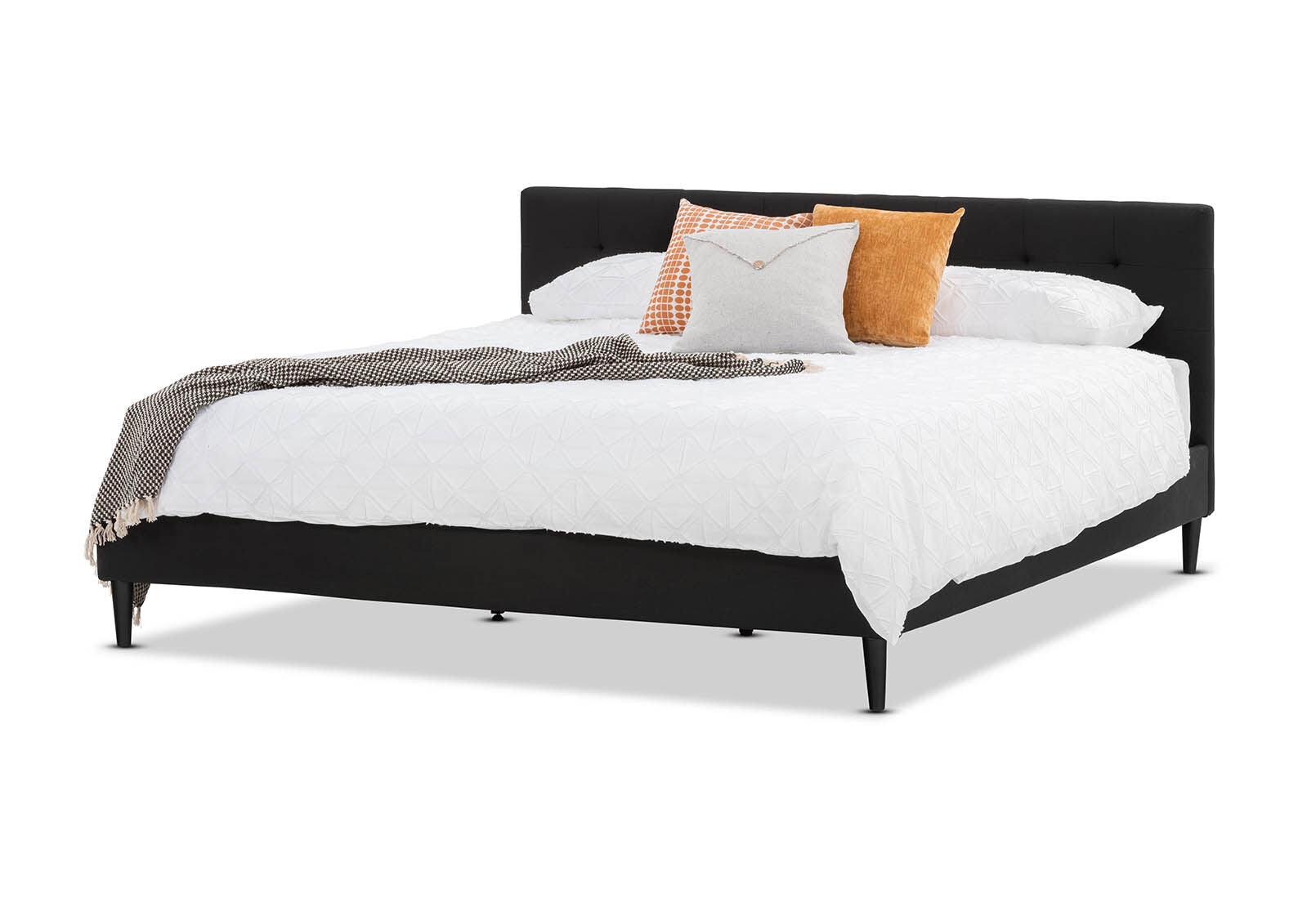 MURTEN CHARCOAL KING BED CHARCOAL