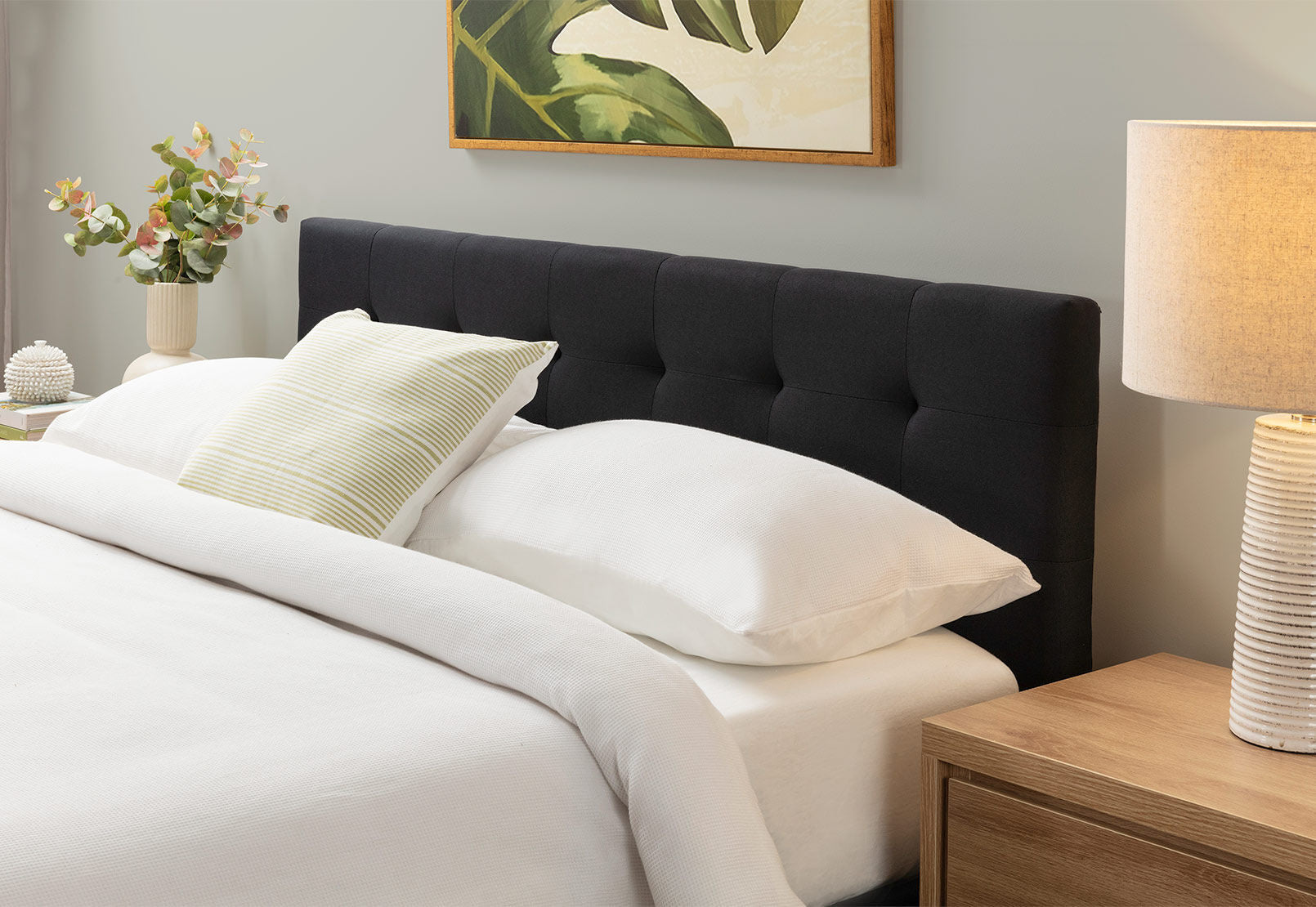 MURTEN CHARCOAL KING BED CHARCOAL