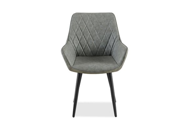 DORELLA SET OF 2 GREY DINING CHAIRS GREY