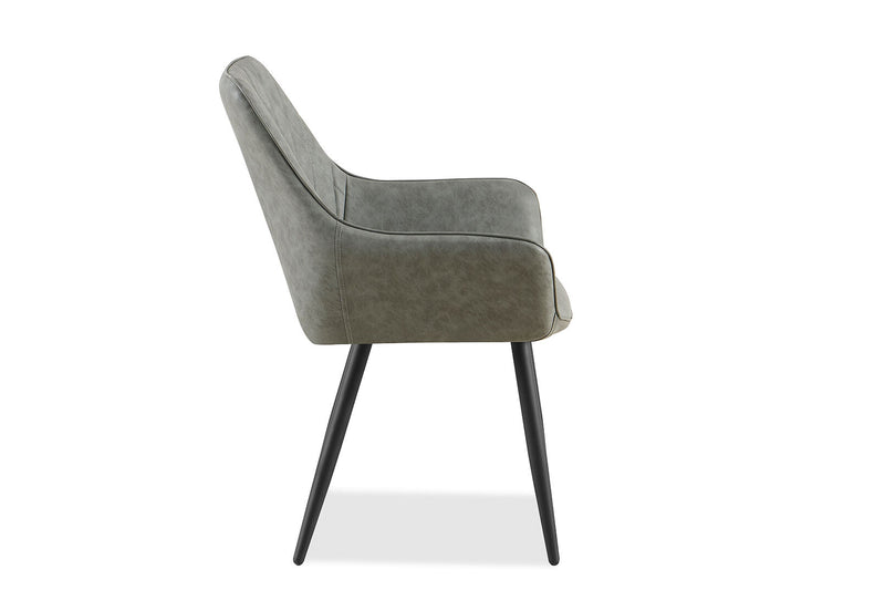 DORELLA SET OF 2 GREY DINING CHAIRS GREY