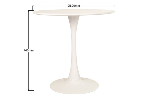 WESTON WHITE DINING TABLE WHITE
