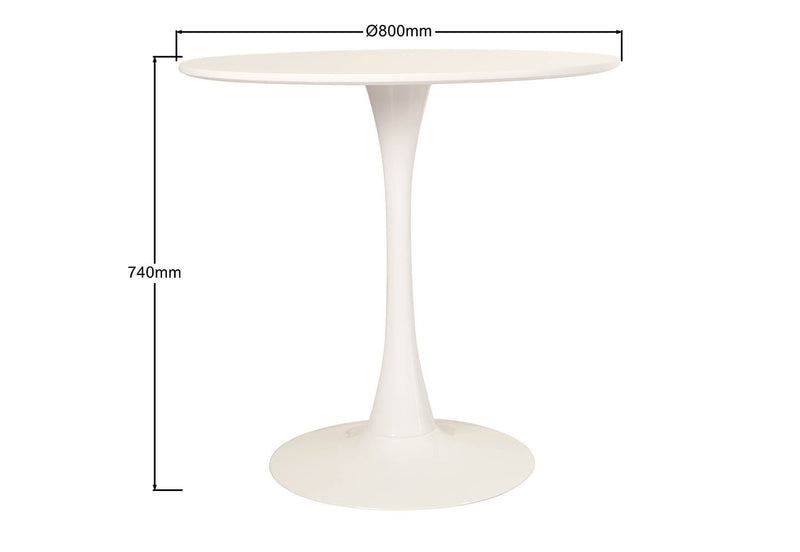 WESTON WHITE DINING TABLE WHITE