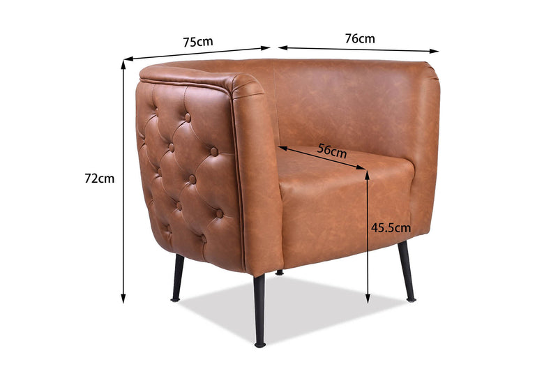 ACKLEY ACCENT CHAIR TAN