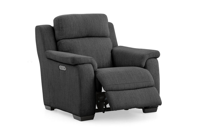CAPELLO FABRIC ELECTRIC RECLINER CHARCOAL