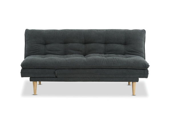 BAILEY FABRIC CLICK CLACK SOFA BED CHARCOAL