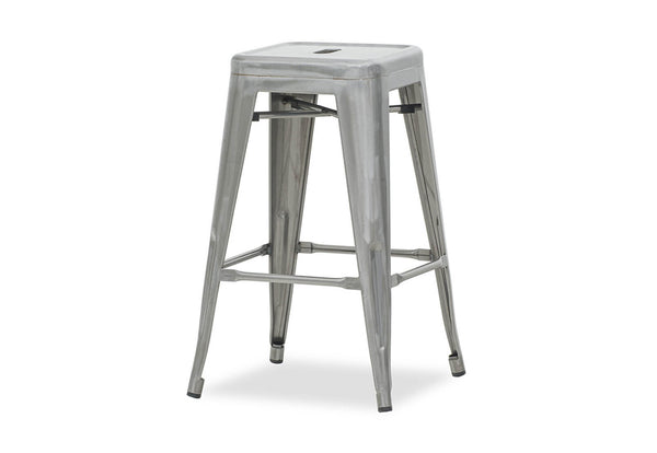 HARZ 68CM NATURAL STEEL STOOL NATURAL STEEL