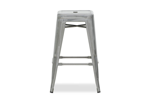 HARZ 68CM NATURAL STEEL STOOL NATURAL STEEL