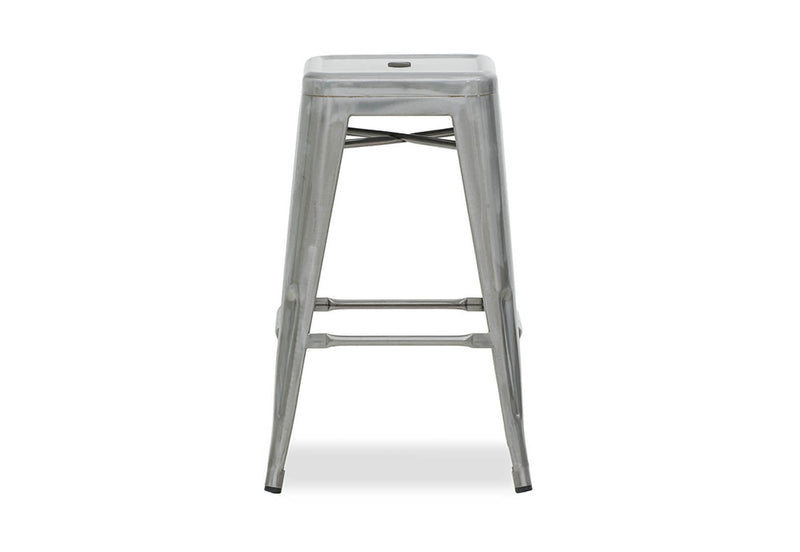 HARZ 68CM NATURAL STEEL STOOL NATURAL STEEL