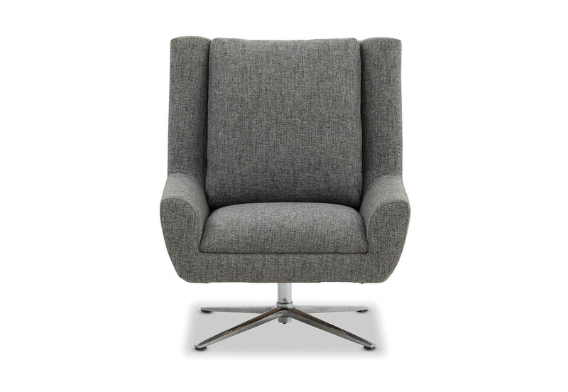 ZIGGY FABRIC SWIVEL CHAIR DARK GREY