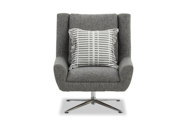 ZIGGY FABRIC SWIVEL CHAIR DARK GREY