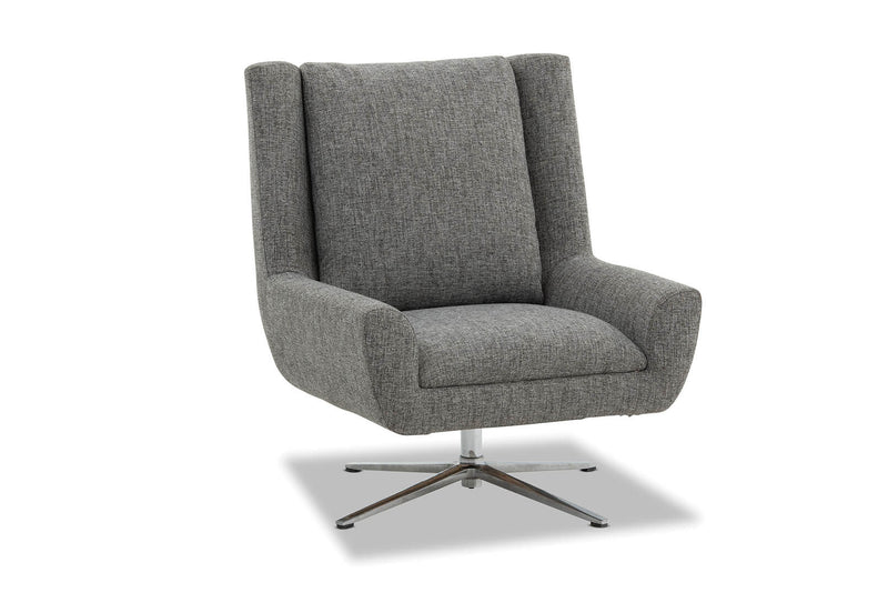 ZIGGY FABRIC SWIVEL CHAIR DARK GREY