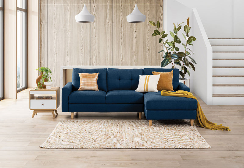 KELLER FABRIC 3 SEAT RHF CHAISE NAVY