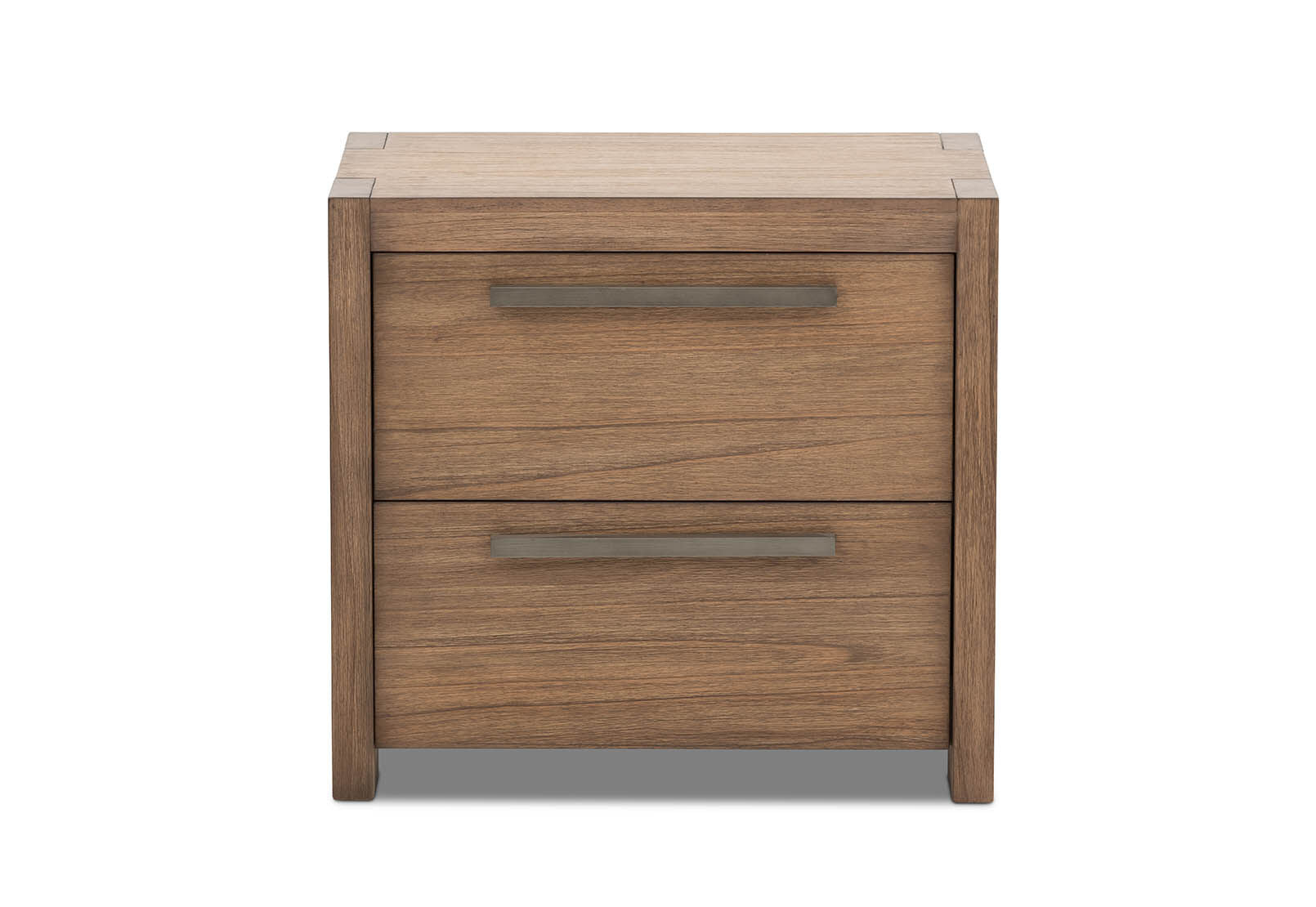 ROMULUS 2 DRAWER BEDSIDE WALNUT
