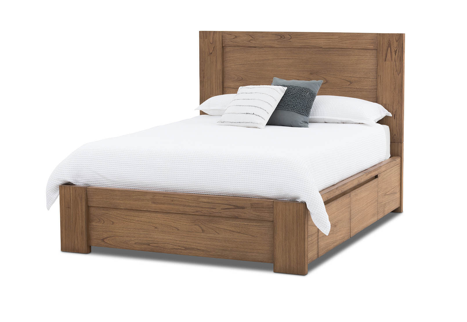 ROMULUS QUEEN BED WALNUT