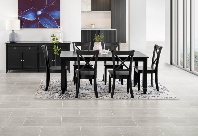 ECHUCA DINING CHAIR 	BLACK