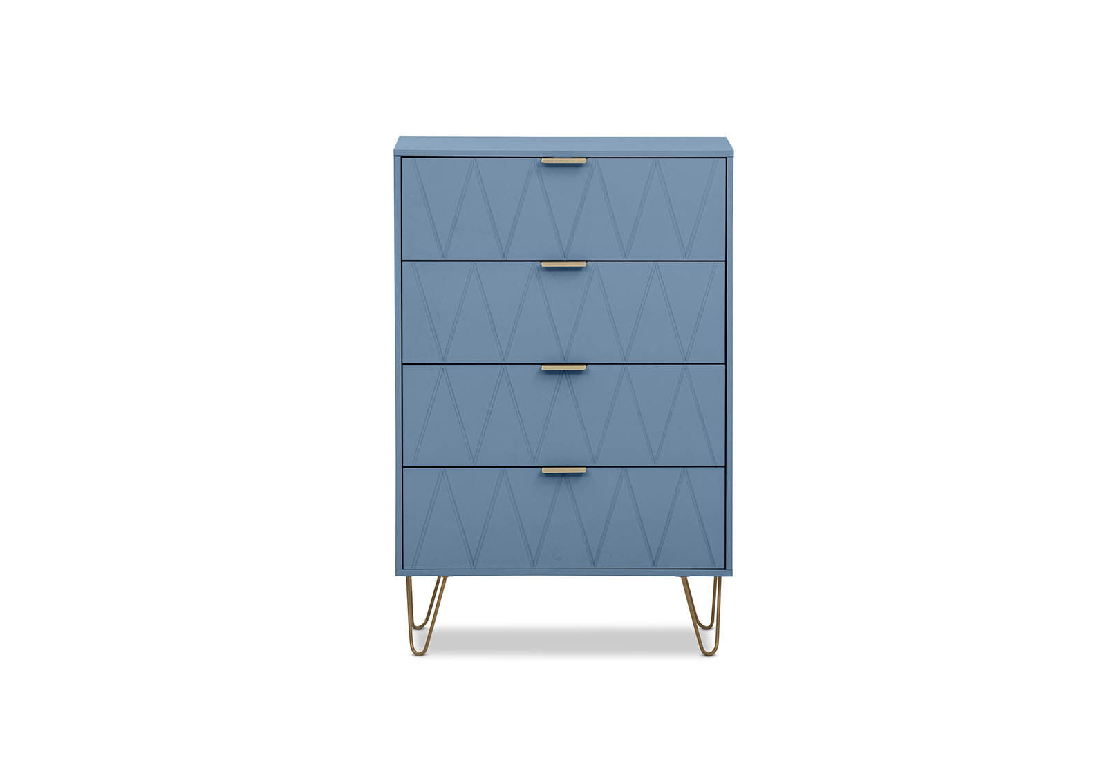 DORSEY 4 DRAWER TALL CHEST BLUE SLATE