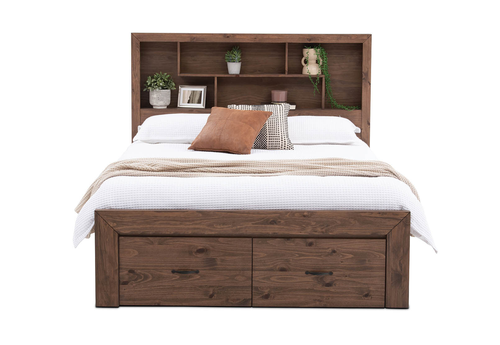 BROOKHAVEN KING BED RUSTIC PINE