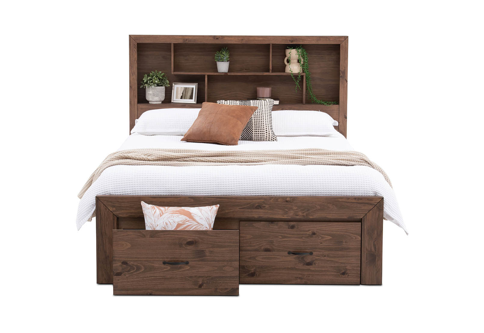 BROOKHAVEN KING BED RUSTIC PINE