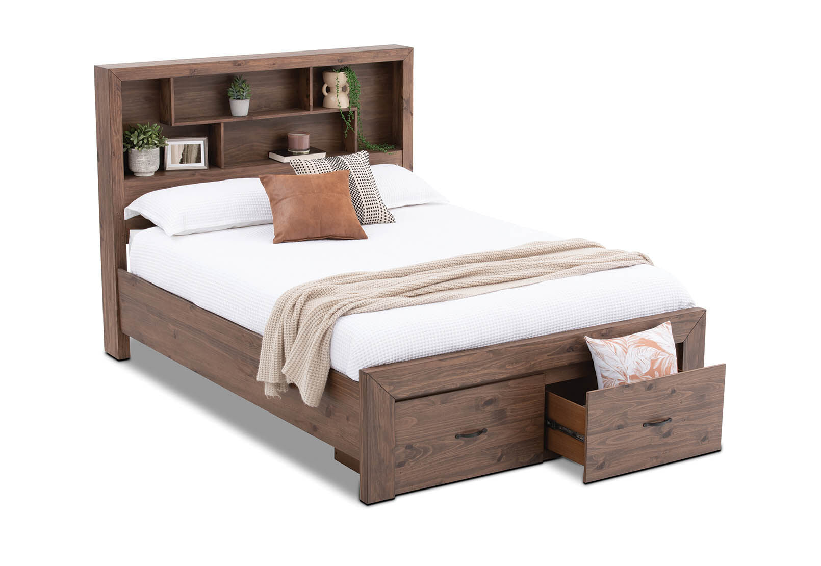 BROOKHAVEN KING BED RUSTIC PINE
