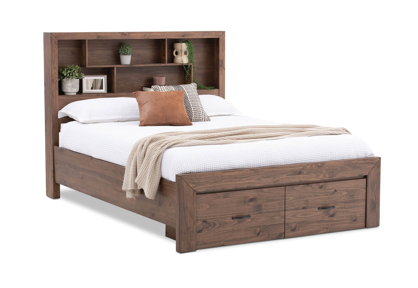 BROOKHAVEN KING BED RUSTIC PINE