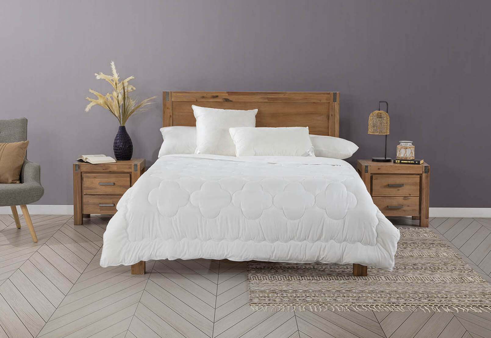 DOUBLE BAMBOO BLEND QUILT BAMBOO BLEND QUILT 300GSM WHITE