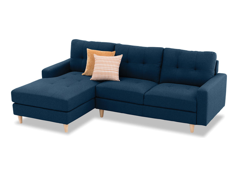 KELLER FABRIC 3 SEAT LHF CHAISE NAVY