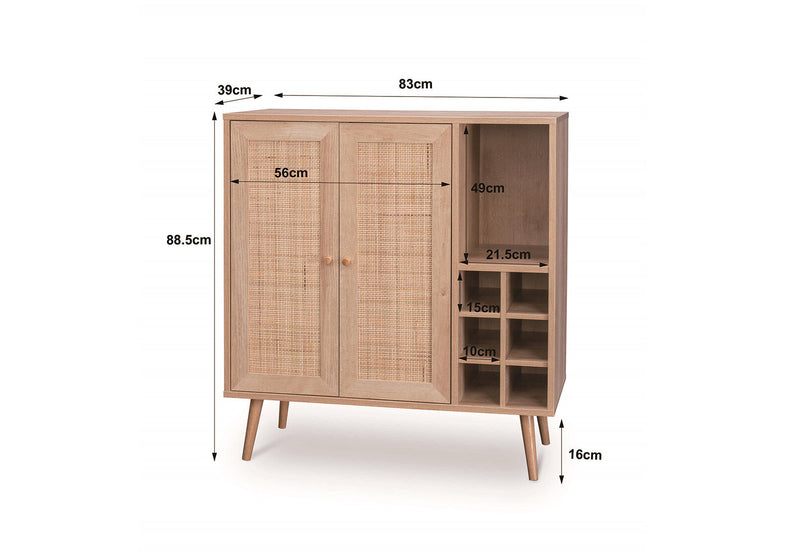 MELTON 2 DOOR BUFFET BEECH