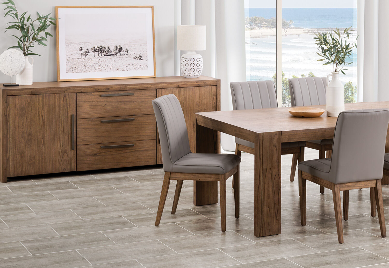 ROMULUS MKII DINING CHAIR 	LIGHT GREY