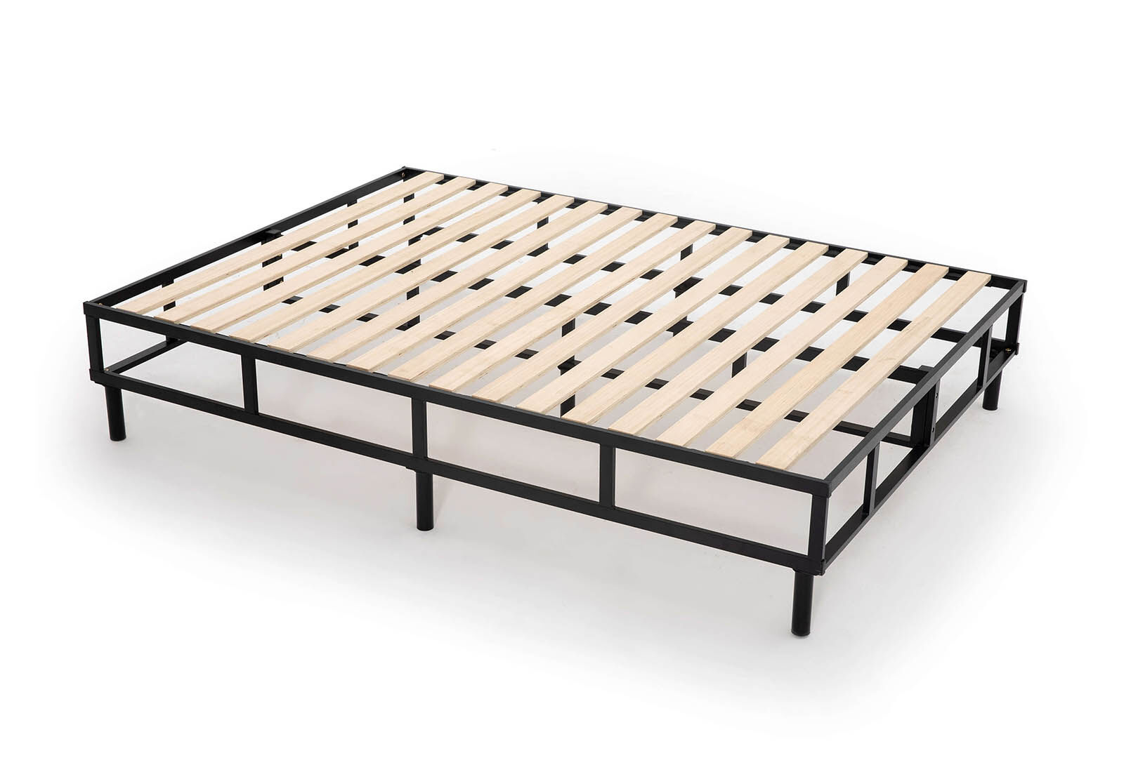 KLEIN DOUBLE BED BASE BLACK/GREY