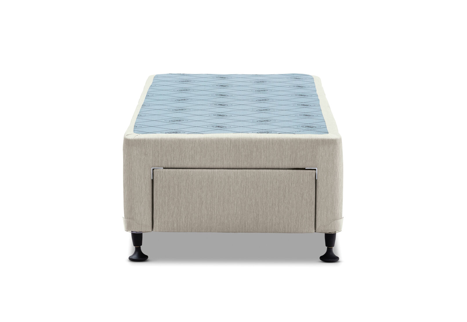 POSTUREPEDIC EXQUISITE ACCOLADE DRAWER BASE SINGLE EXTRA LONG WITH FRONT DRAWERS DUNE