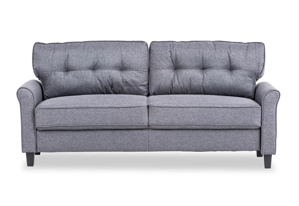STEVENS CHARCOAL 3 SEAT SOFA CHARCOAL